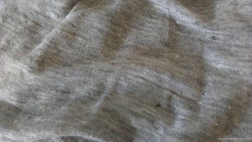 linen melange color knitting single jersey 3