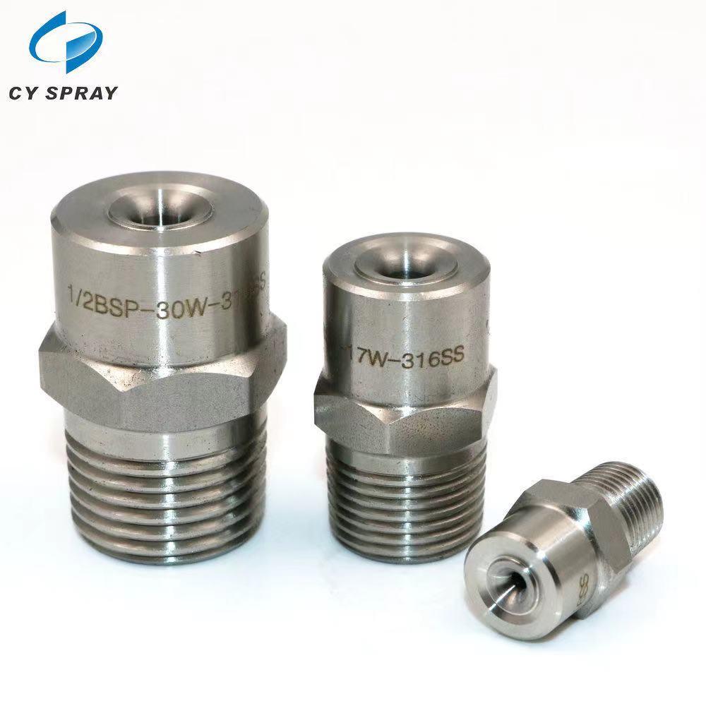 1/4"Stainless steel full cone spray nozzle wide angle soild full cone