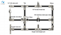 High Pressure Slip-Lock  Nickel Plated Brass Push In Quick Connector 