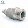 3/4 metal dust control spiral nozzle customized solid cone nozzle