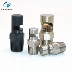 Stainless steel wide angle deflection flat fan spray nozzle