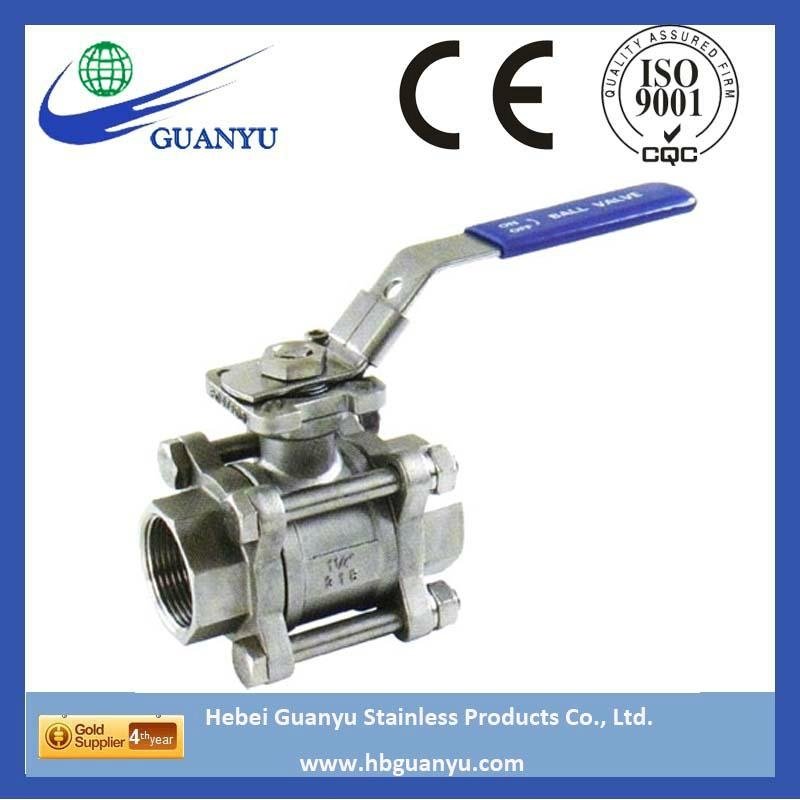 stainless steel ss304 316 NPT BSPthreaded flanged welded 1pc 2pc 3pc ball valve  2