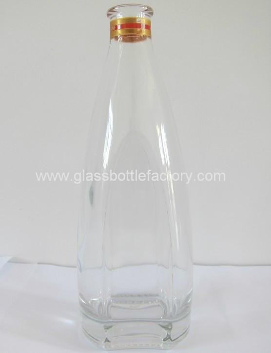 Blue Liquor Glass Bottle 5