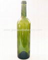 Dark Green Bordeaux Wine Bottle