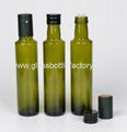 DORICA Dark Green Olive Oil Glass Bottle 2