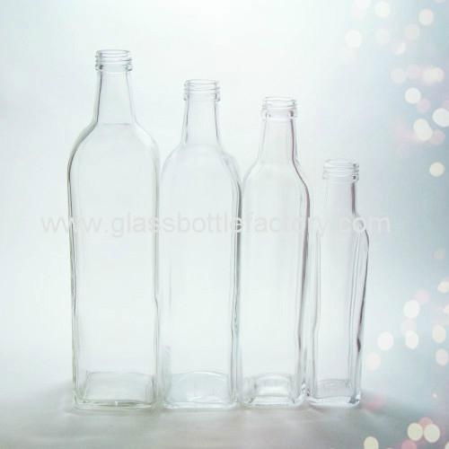 Clear Olive Oil Glass Bottle 3