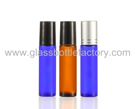 Perfume Roll On Bottle With Matched Cap and Roller 2