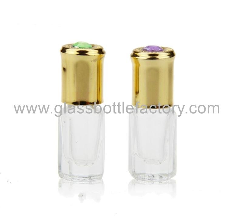 Perfume Roll On Bottle With Matched Cap and Roller 5