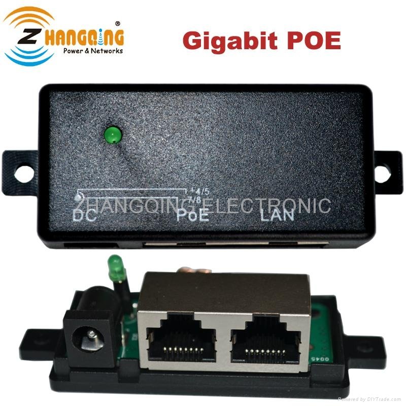 Passive 1port gigabit Poe injector for AP IP CAM 4