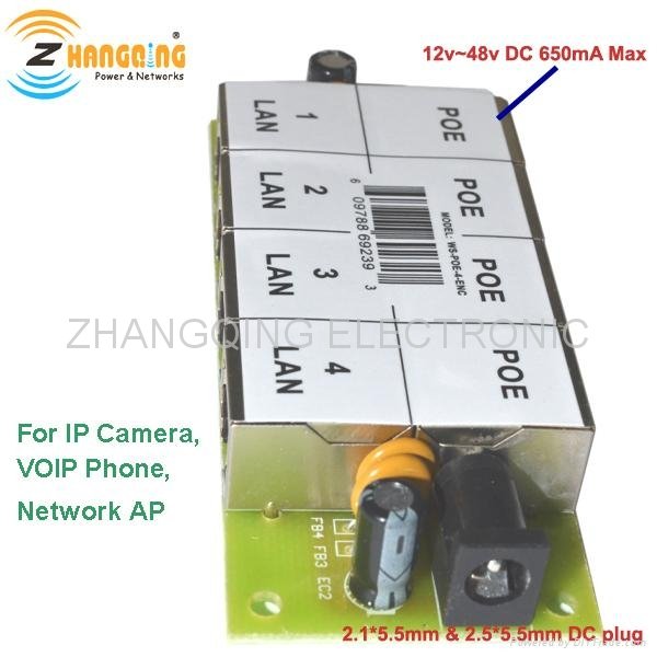 4 port passive power over ethernet poe injector 2