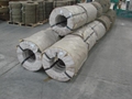 Blue tempered steel strapping