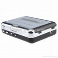 Audio USB Portable Cassette-to-MP3 Converter Capture Tape Player with Headphones