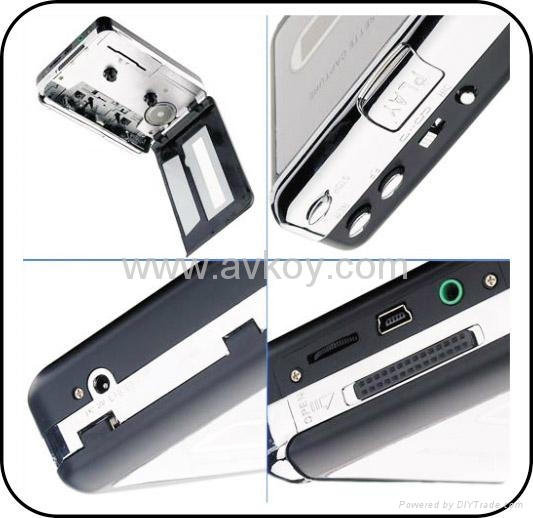 Audio USB Portable Cassette to MP3 Converter Capture Tape Player with