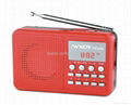 Mini Speaker with Lithium Battery & Card Reader MP3 Player& FM Radio