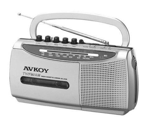 Portable radio cassette recorder player