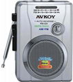 AM/FM Digital Radio cassette recorder with Auto reverse