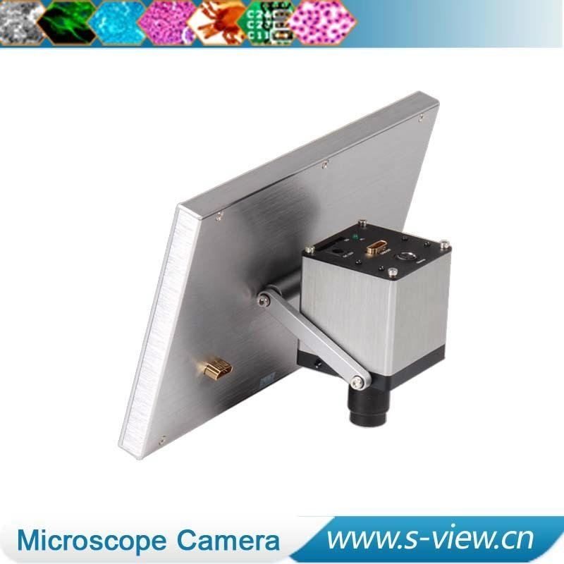 high resolution hdmi microscope industrial camera with lcd screen