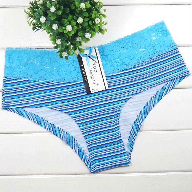 2015 laced cotton boyleg panties lady brief stretch cotton short pants knickers 5