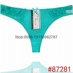 Laced cotton thong cheeky lady panties