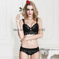 Size A~D 3/4 Cup Women Bra Set