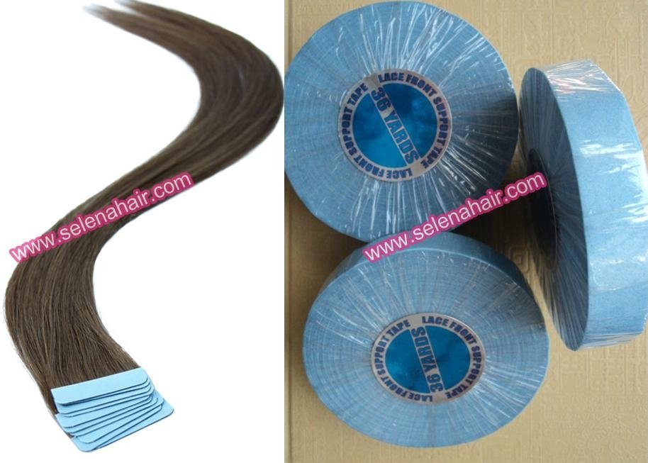 Indian remy double side tape weft hair extensions