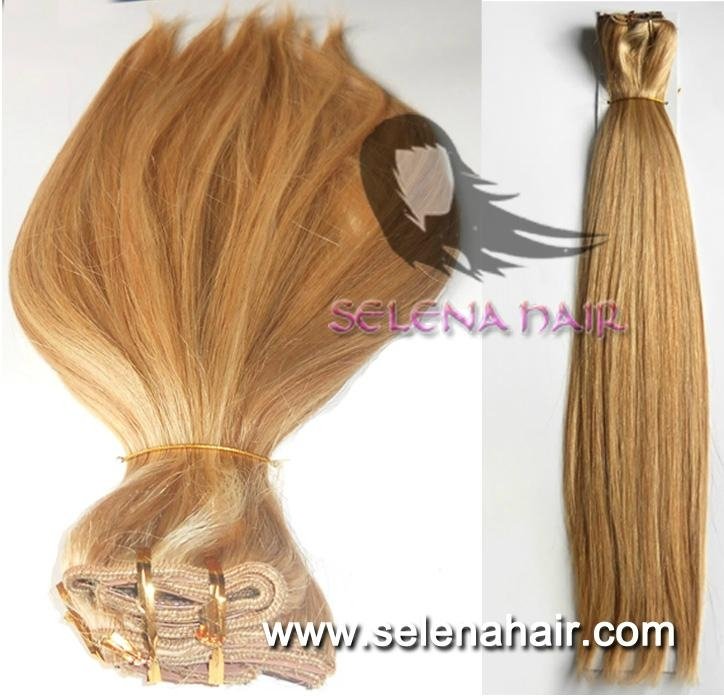 2017 100% human hair weft extensions 2