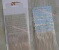 2013 Top quality and reasonable price tape remy hair weft extensions