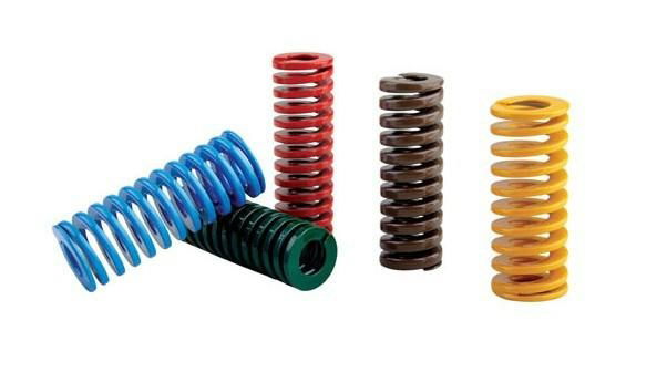 Spring for hardware and plastics moulds