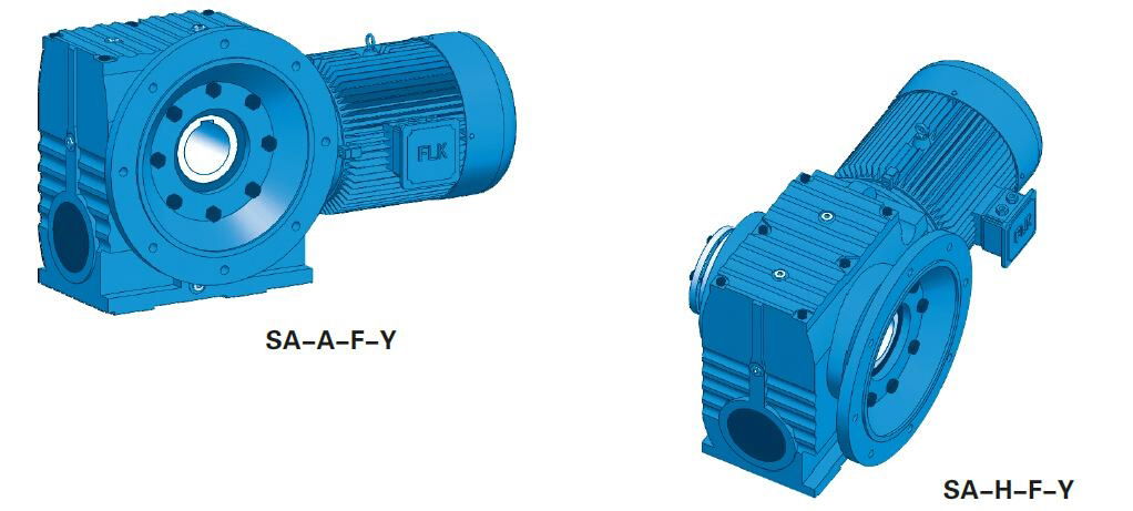 Hollow shaft and Flange mounted worm speed reducer