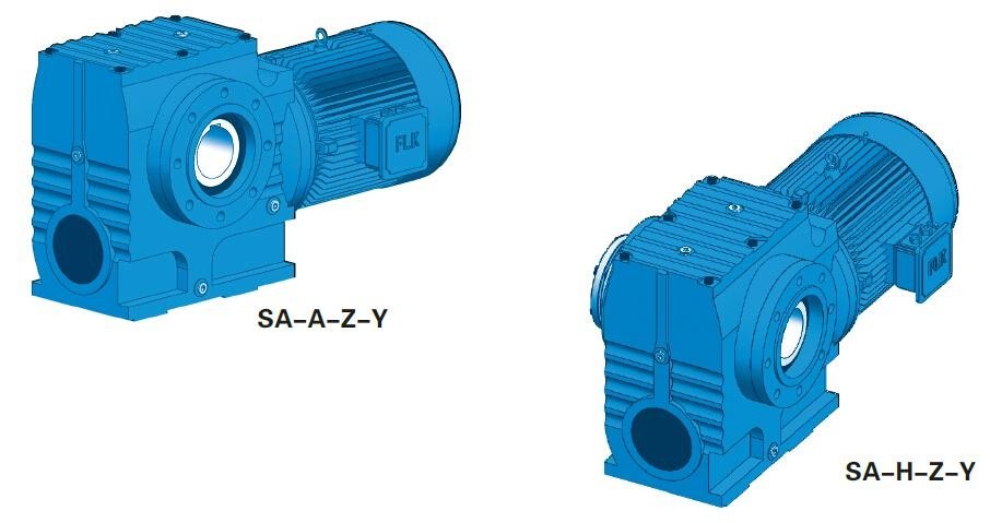 Hollow shaft with B14 flange mounted and hollow shaft with involute spline worm helical gear reducer