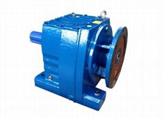 R Series helical gearbox with IEC adapter flange