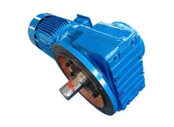 KF series spiral bevel geared motor with solid shaft