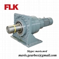 High torque Planetary gearbox reducer with foot mounted and support bracket