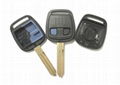 2 button remote key shell with rubber pad 