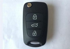 3 button flip remote key shell