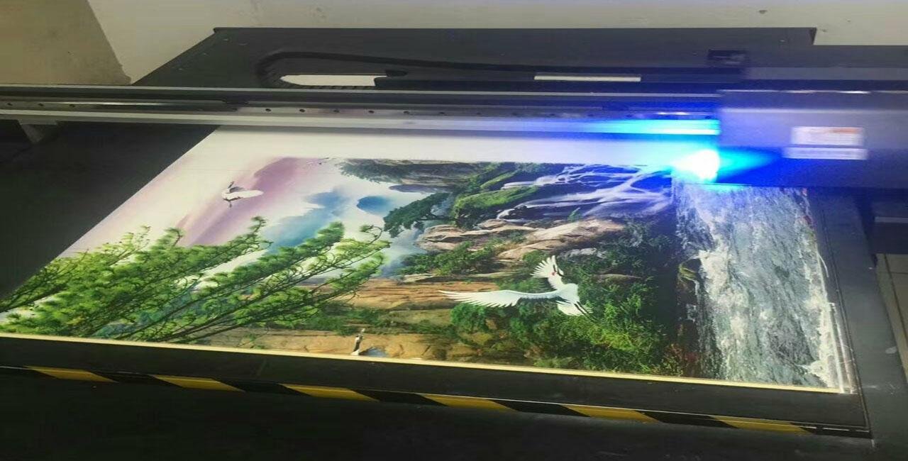 1013 advertising card UV LED printer on glass plastic cases 5