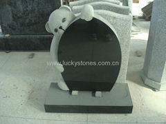 Granite Child Teddy Bear Tombstone