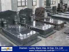 Hot Sale Poland Style Granite Tombstone