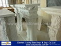 European Style Beige Marble Fireplace Mantel 5