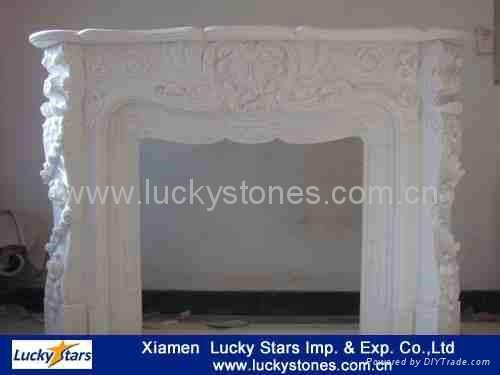 European Style Cheap Marble Fireplace Surround 5
