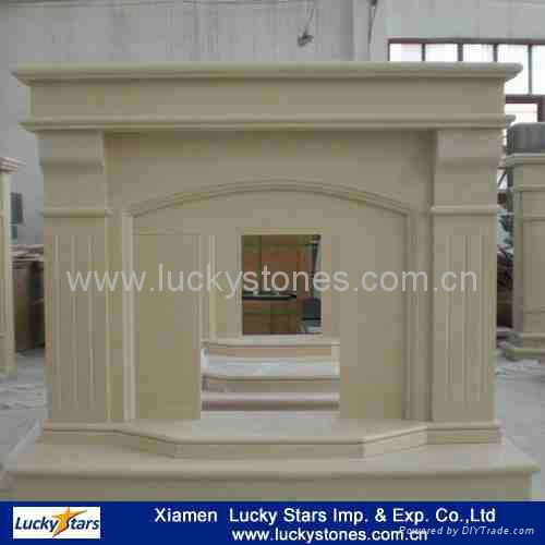 European Style Cheap Stone Fireplace 5