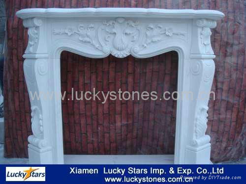 European Style Cheap Marble Fireplace Price