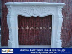 European Style Cheap Marble Fireplace Price