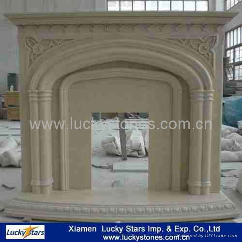 European Style Cheap Marble Fireplace Price 2