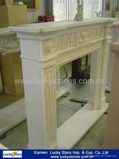 European Style Cheap Marble Fireplace Price 3