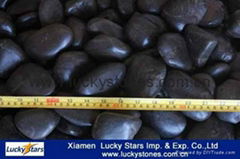 Garden Decoration Polished Black Pebble