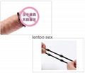Black silicone cockring penis ring perfect soft sex toys penis lock 3
