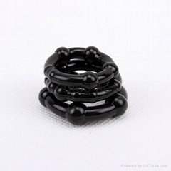 Black silicone cockring penis ring perfect soft sex toys penis lock