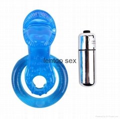 7 speeds bullet tongue vibrating penis ring sex products for men penis vibrate