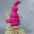 Silicone Rabbit Vibrator Body Massager Sex Vibration Vibrator for Woman sex toy  3